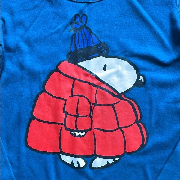 Hanna Andersson - Women’s Peanuts/Snoopy Holiday Long John Pajama Set - Picture 5 of 16